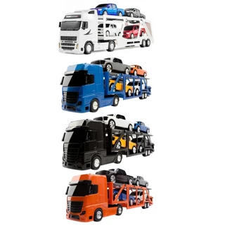Brinquedo Infantil Caminhão Cegonheira Petroleum C/ Pick-Ups - Roma