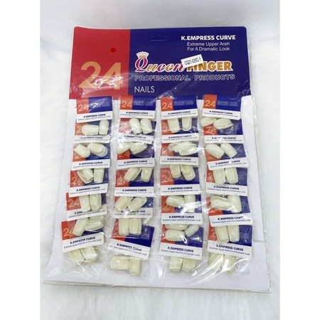 CARTELA GRANDE de Unhas Postiças Tips Quadrada