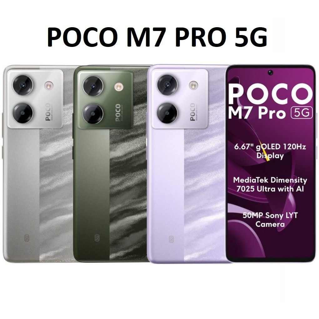 Celular Xiaomi Poco M7 Pro 5G 256GB / 512GB Ram Versão Global