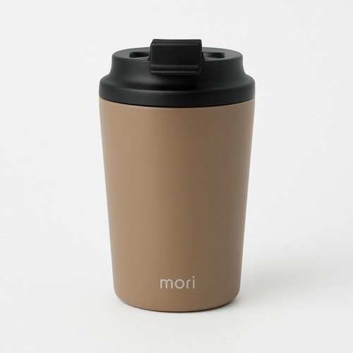 Copo Térmico Café Chá Parede Dupla Inox 240ml Colorido Bege