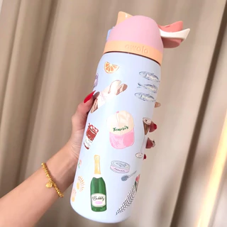 Owala copo térmico duplo para beber garrafa esportiva 304 copo de vácuo de aço inoxidável portátil de grande capacidade