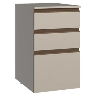 Balcão de Cozinha 40 cm 3 Gavetas Suspenso Crema Nice Madesa em Oferta na Shopee