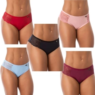PROMOBLACK Kit 10 Calcinhas Conforto com Renda Sensual Forro Algodão Lane