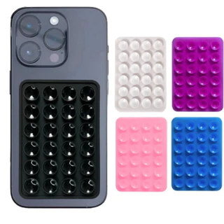 Capinha Ventosa Celular Suporte Em Silicone Varias Cores