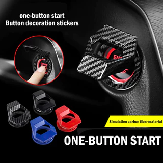 Interruptor De Partida Do Motor Automóvel Botão De Parada Da Ignição Proteção Anti-Riscos Acessórios Decorativos Para Automóveis Estilo De Carro Interior