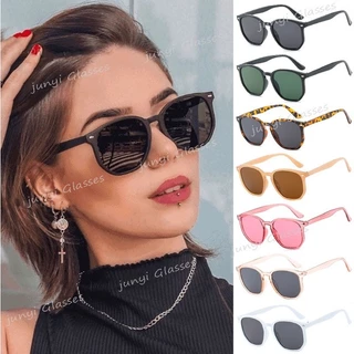 Óculos De Sol Para Homens E Mulheres De Praia Da Moda Retro Oval Square Unisex Ultravioleta À Prova De