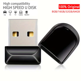 Super mini Pen drive USB Metálico 64GB 32GB 16GB De 4GB 8GB De Armazenamento Adequado Para Telefones Celulares , Computadores , Alto-Falantes