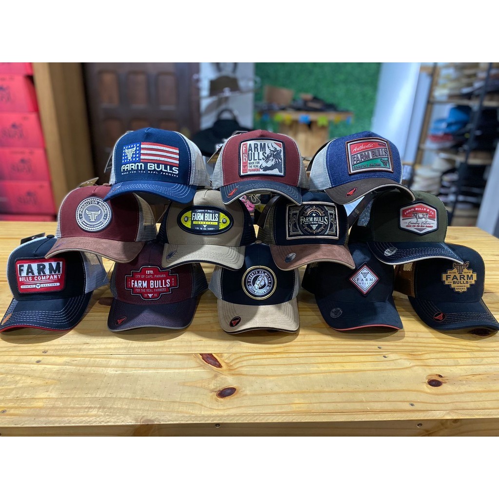 BONÉ COUNTRY FARM BULLS ORIGINAL | Shopee Brasil