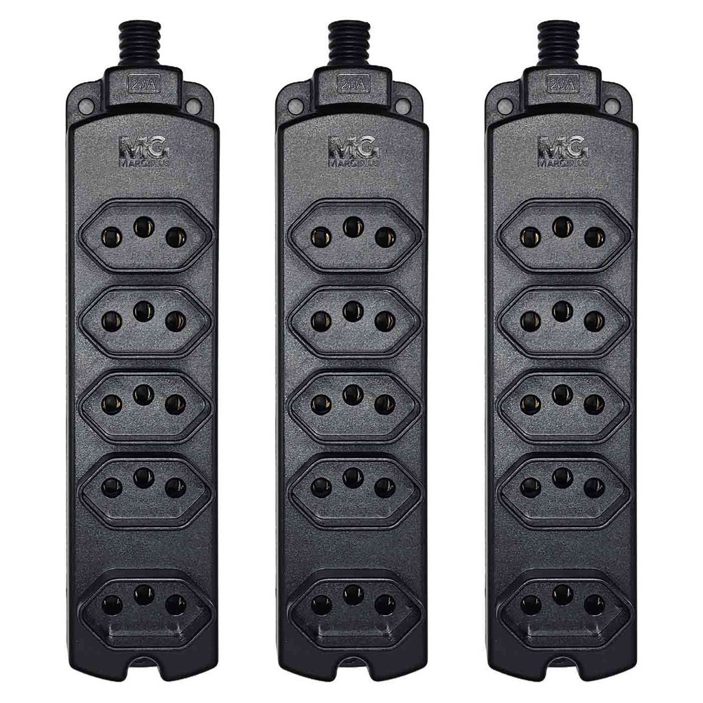 Ciabatta 3x Spina Piatta, 1,5 M, Nero