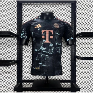 Novo Jogador Versão 2024-25 Bayern Away Men's Sports Football Jersey Tamanho S-XXL