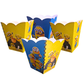 Até 25un Caixinhas cachepot / lembrancinha - Minions