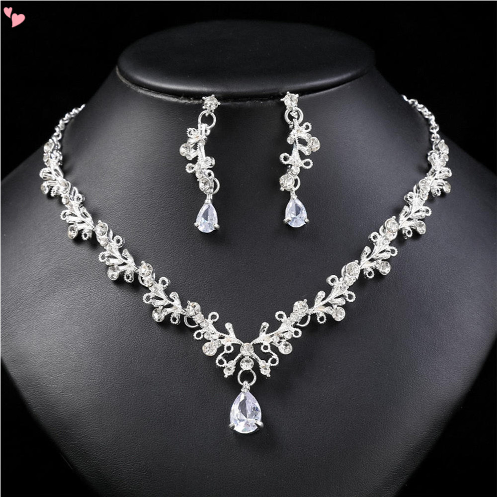 Conjunto De Jóias De Noiva Elegante Floral Para Mulheres/Brides ...