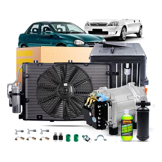 Kit De Ar Condicionado Elétrico Chevrolet Corsa Completo