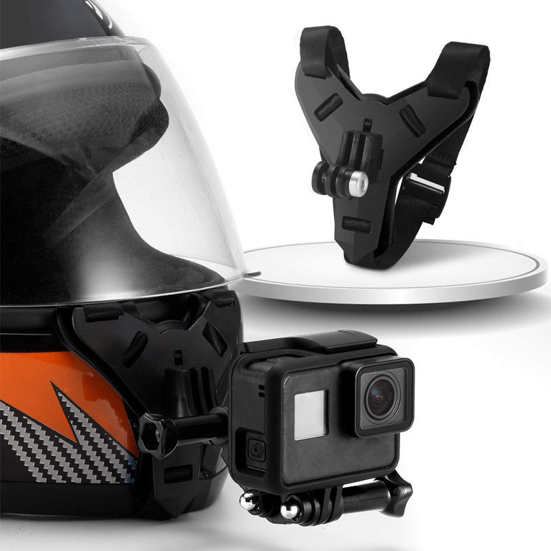 Suporte Go Pro Queixo Cinta Capacete Universal Gopro Sjcam | Shopee Brasil