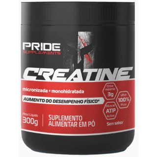 Creatina Micronizada Monohidratada Pura Pote 300g Pride