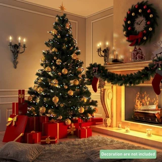 240cm Árvore de natal verde pinheiro tamanho 210 cm 950 Galhos Super Cheia Grande Luxo Decoração de Natal suporte de Ferro para