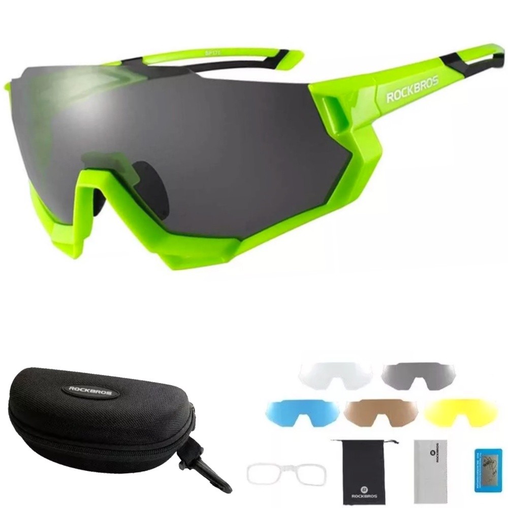 Oculos Ciclismo Polarizado Rockbros C/ Clip para Lentes Grau | Shopee ...