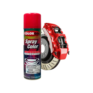 Tinta Spray Automotivo Vermelho Pinca de Freio Resiste ate 250° - Colorgin