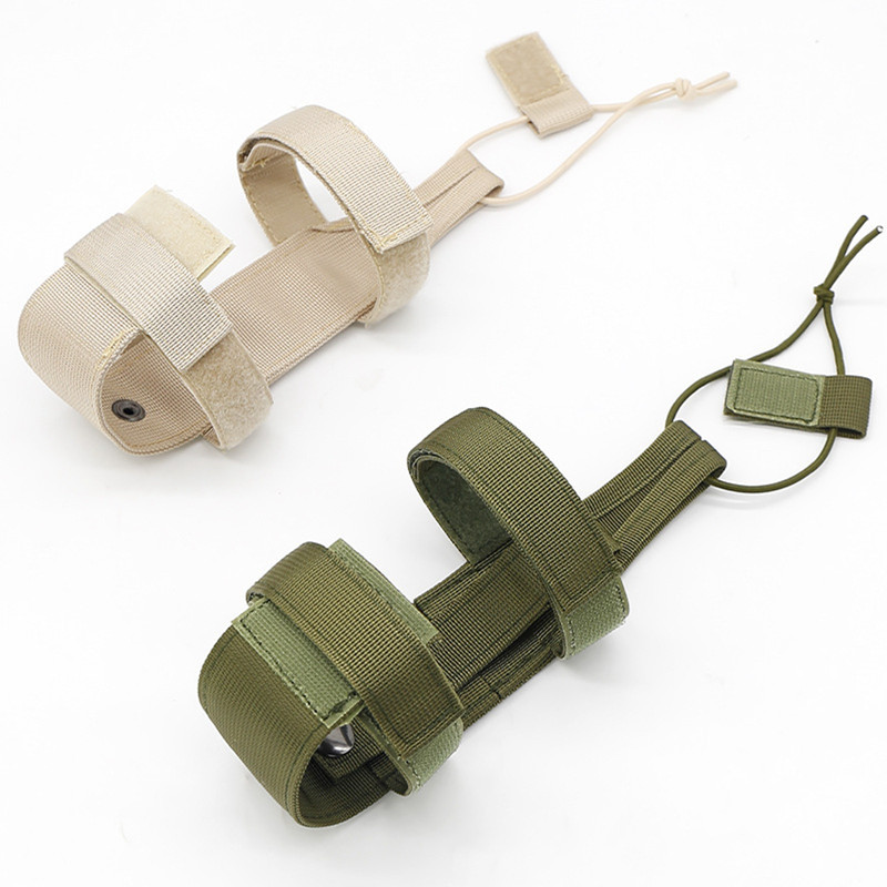 [Fersty] Suporte para garrafa de água ajustável ao ar livre com capa protetora Acessório tático Bolsa de cintura Suporte para copo de água redondo plano Oval