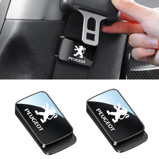 1/2pcs Peugeot Âncora do cinto de segurança magnética da atração automotiva com estabilizador polido do espelho, apropriada para Peugeot 206 208 207 307 308 2008 3008 508 408 5008 406