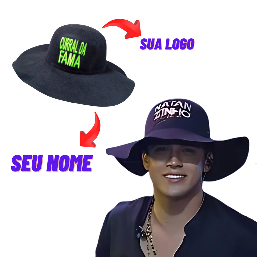 chapéu caminhoneiro personalizado com nome e logo cata ovo