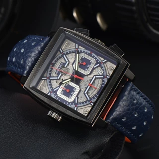 Tag heuer Monaco Série Mostrador Quadrado Relógio Masculino De Negócios À Prova Dwaterproof Água Cronógrafo Local De Tra