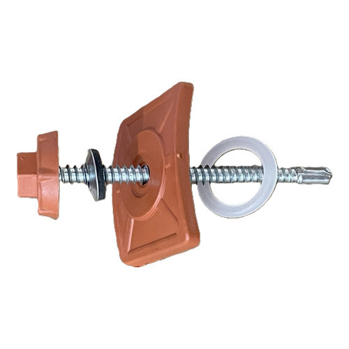 Kit Vedação Fixação 40 Parafuso E Capa Telha PVC Colonial Ceramica ...