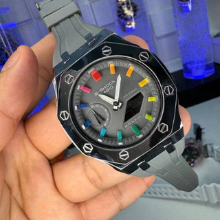 Relógio Masculino G-Shock Ga-2100 Cinza Colors P/ Borracha