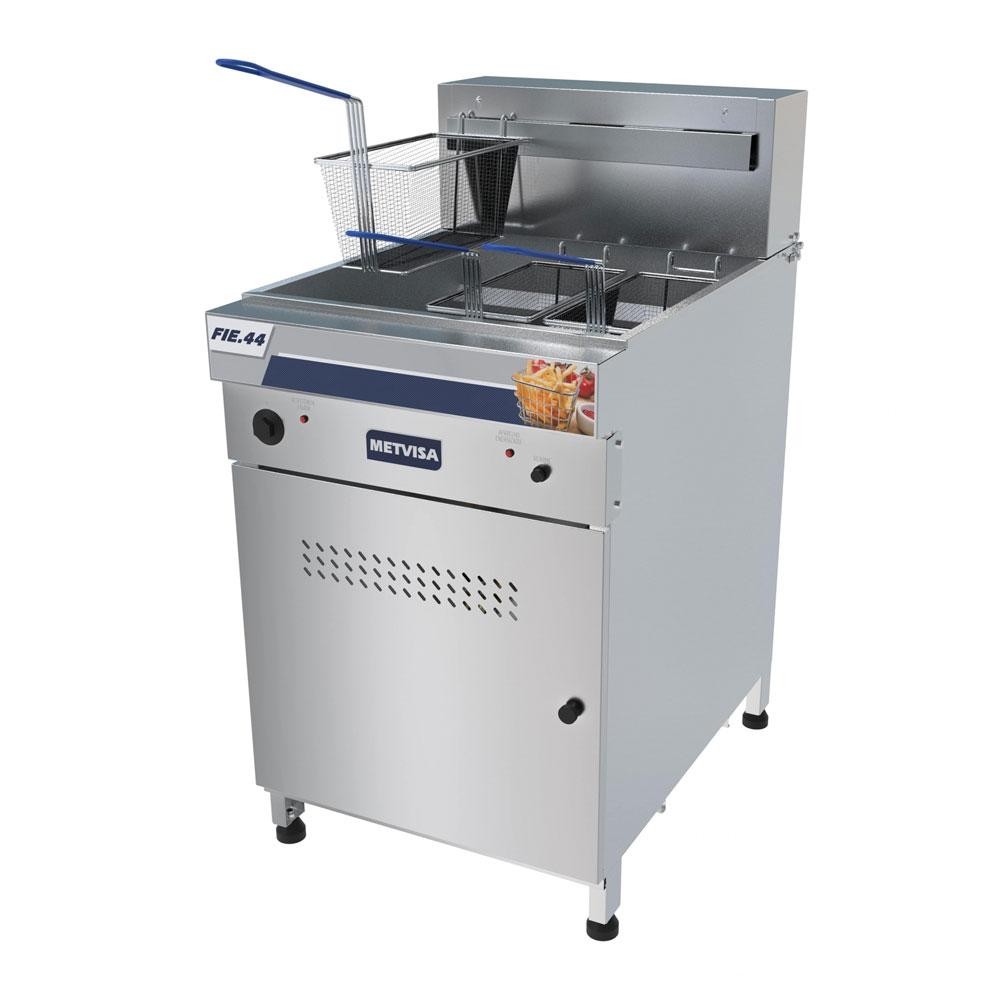 Fritadeira Elétrica Industrial Água e Óleo 38L 18000W Trifás