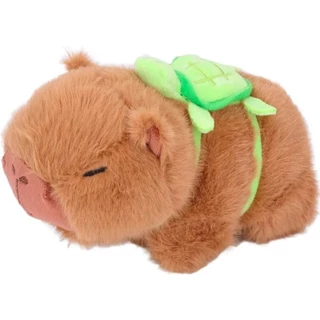 Capivara Pelúcia Pulseira c/ Mochila Tartaruga - BBR Toys