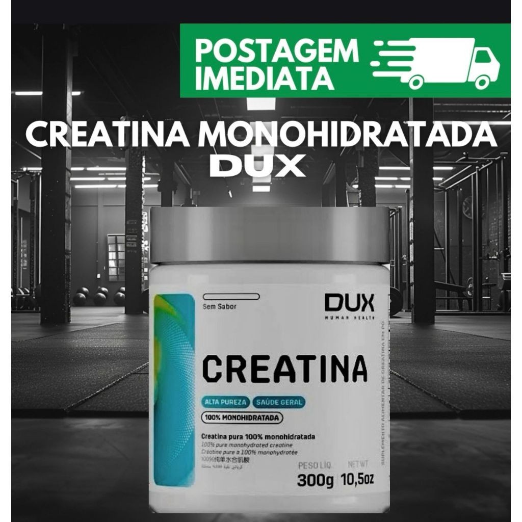 Creatina Monohidratada 300g Dux Human Health 100% Pura | Shopee Brasil
