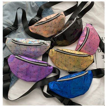 Nova Bolsa De Cintura A Laser Para Corrida Mulheres, Peito Crossbody Praia Reflexiva Ao Ar Livre Dinheiro Personalizada