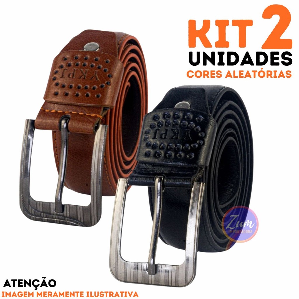 Cinto Masculino Social Couro Sintético Casual Resistente SZJ-14