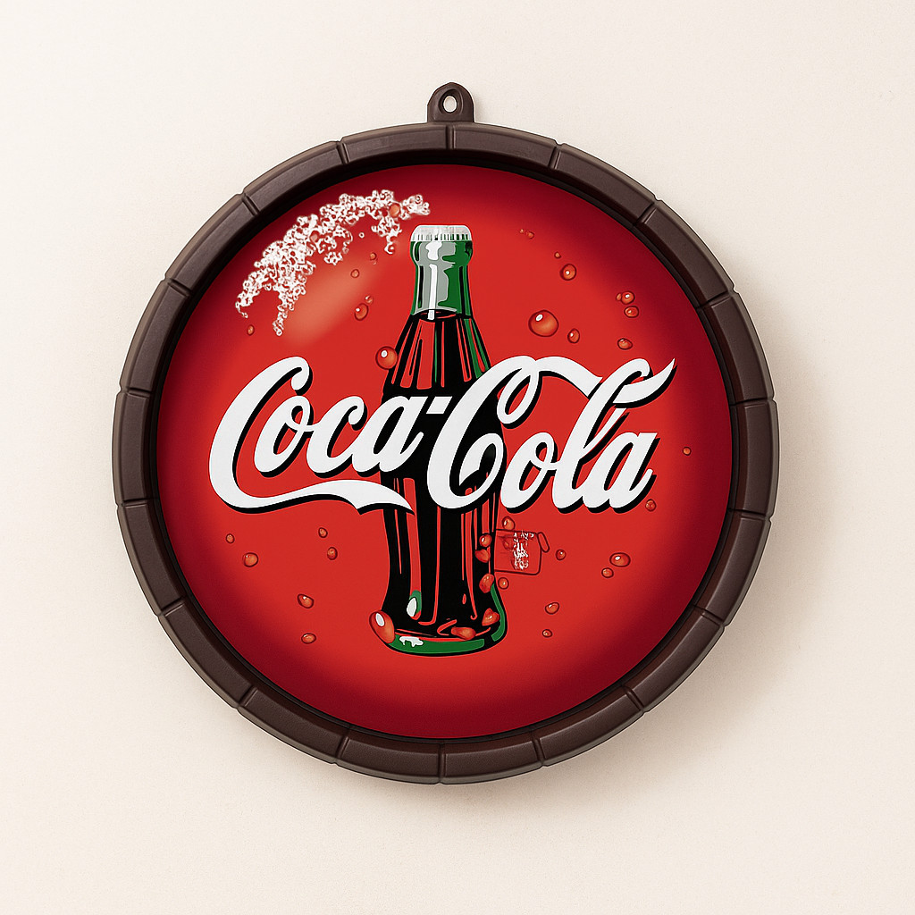 Tampa Decorativa para Parede – Cervejas, Bebidas e Frases – Envio Rápido 25 cm