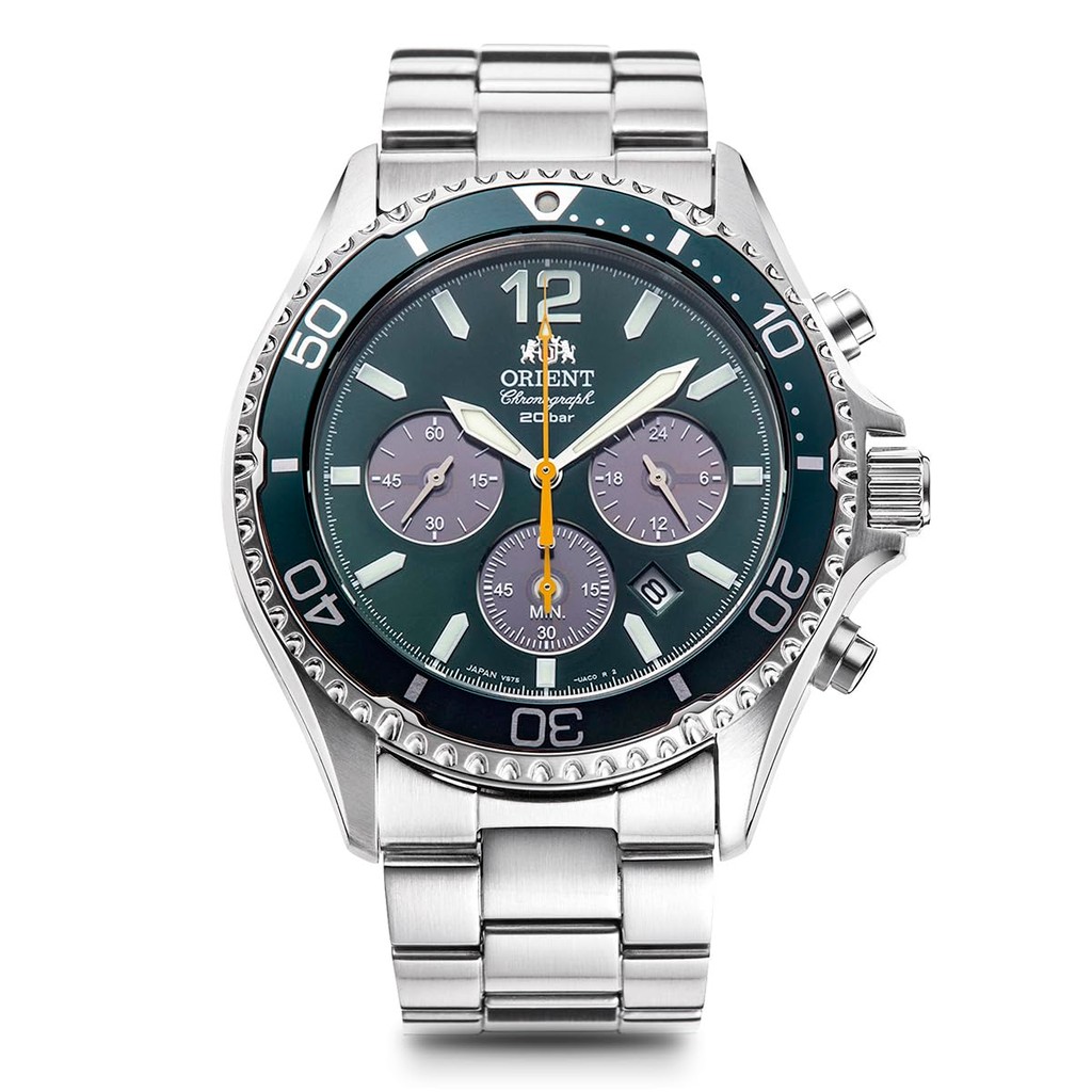 Relógio cronógrafo Orient Mako movido a energia solar, RN-TX0206L