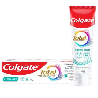 Creme Dental Colgate Total Fresh Mint 90g em Oferta na Shopee