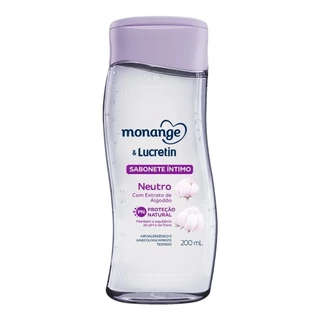 Sabonete Líquido Íntimo Monange & Lucretin Neutro 200ml em Oferta na Shopee