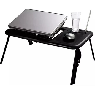 Mesa Articulada Dobravel P/ Notebook Com Cooler Sofa Cama