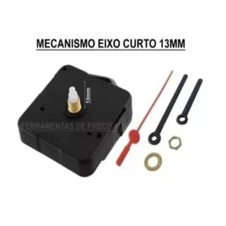 Mecanismo Relógio Parede Eixo Curto 13mm Silencioso Maquina de movimento continuo Da boa Goldtime