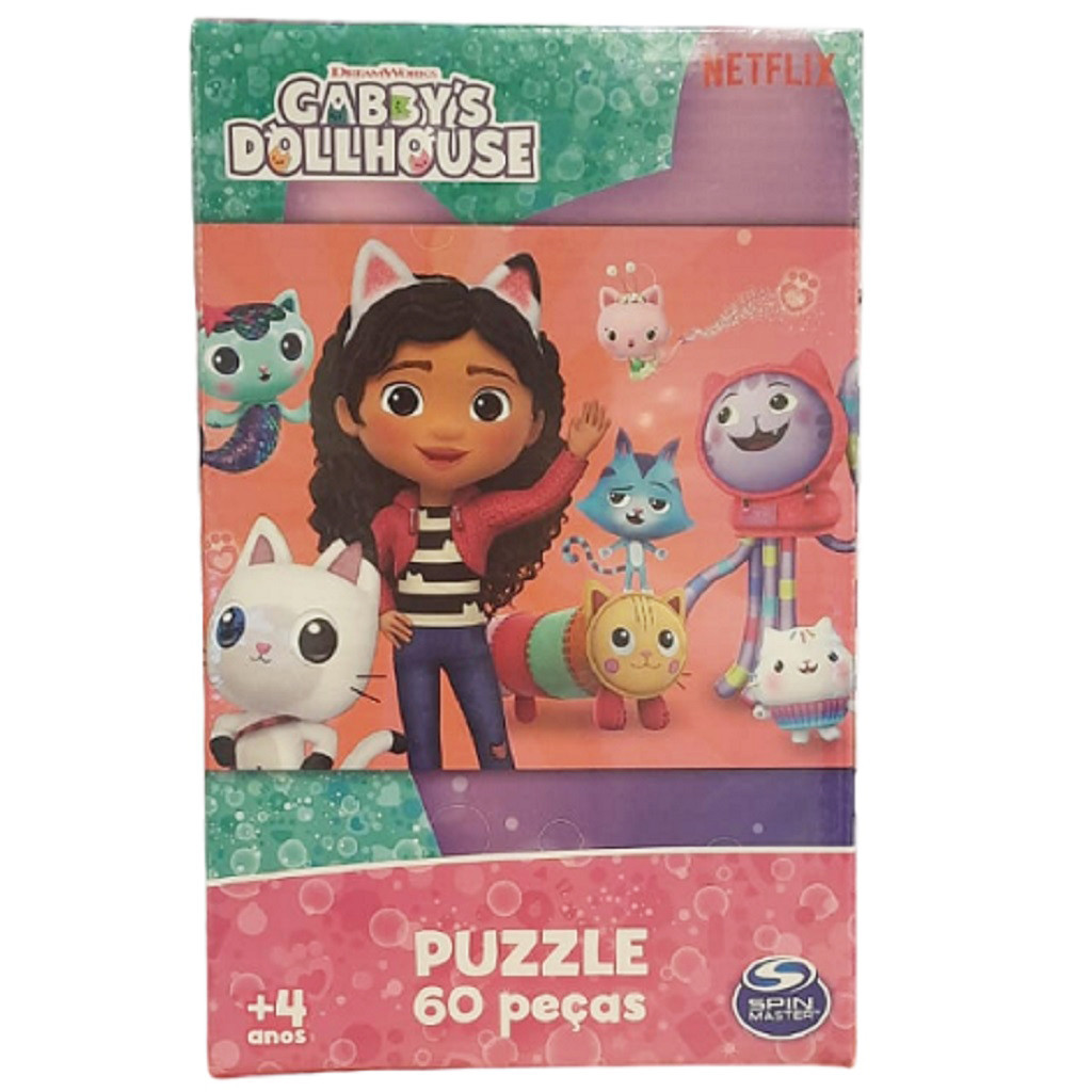 Puzzle Quebra Cabeça 60 Peças Gabbys Dollhouse 04372 - Grow | Shopee Brasil