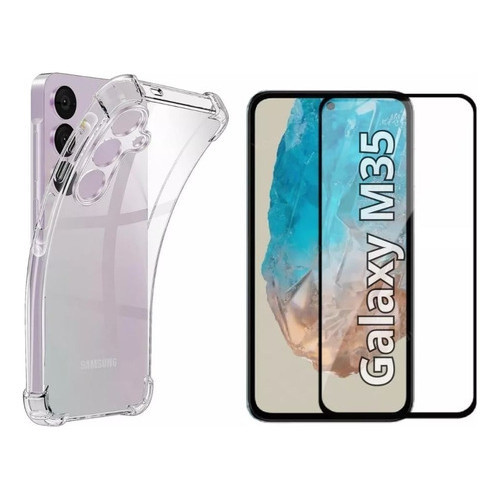 Capa Capinha Anti Impacto + Pelicula 3d Para Samsung M35