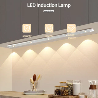 60CM Luz LED Sem Fio sensor De Inteligente Do Guarda-Roupa Quarto De Conveniência Carregamento USB
