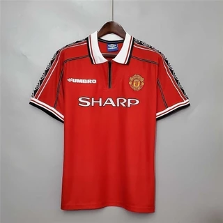 98-99 Manchester United Retro Home Camisa De Futebol Personalizado Futebol BECKHAM SOLSKJAER