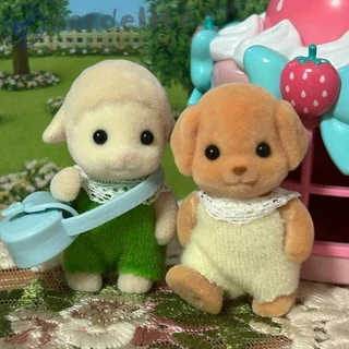 CORDELL Sylvanian Famílias Boneca , Modelo De Decoração Mini Figura De Ovelha , Série De Bebês Kawaii Anime Colecionável Reunindo Casa De Bonecas