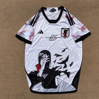 24/25 Nova Equipe Nacional Anime Estilo Naruto Jersey Japão Uchi Itachi Sasuke Edição Comemorativa Ikachi Camisa de Manga Curta Esportes Futebol. Uniforme do treinamento