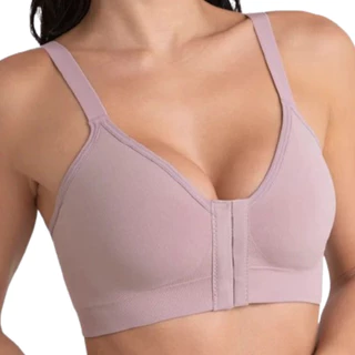 Sutiã Sustentação Pós Cirúrgico Reforçado Feminino Abertura Frontal Confortável Mamoplastia Cinta Mama Pós Operatório Mastopexia