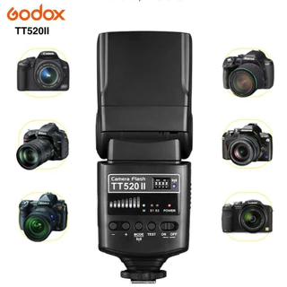 Godox TT520II Luz De Flash De Câmera Com Disparador Sinal Sem Fio De 433MHz Para A Nikon Canon Pentax Olympus DSLR Cam