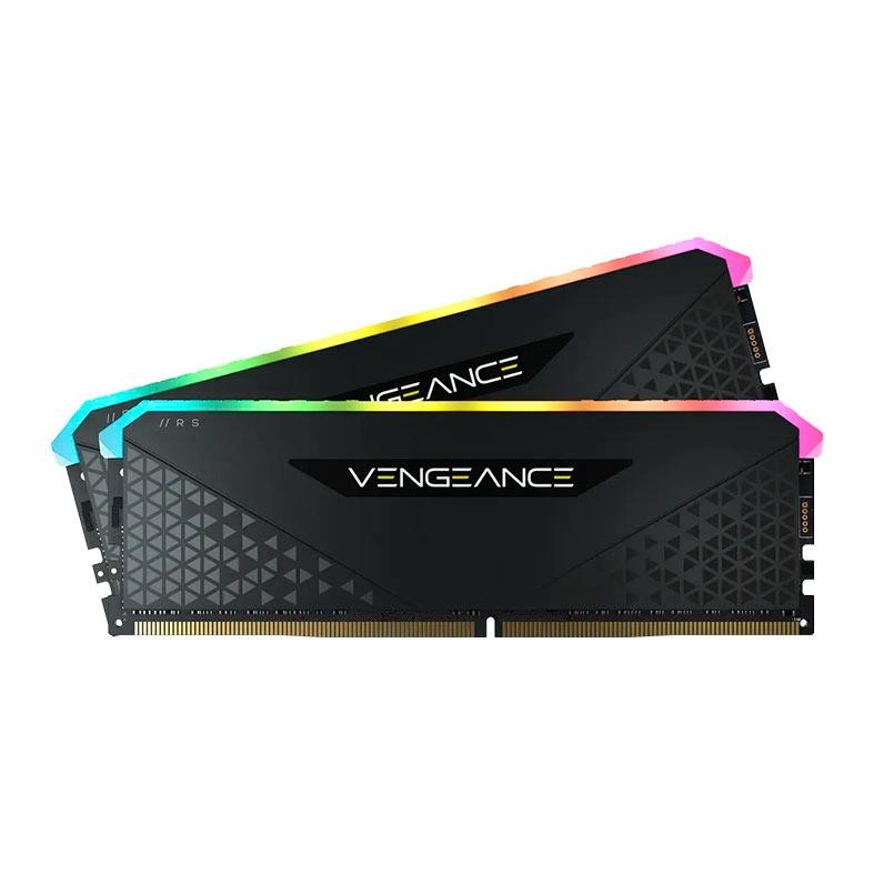Memoria Corsair Vengeance RGB RS, 16GB (2x8GB), DDR4, 3200MHz, C16, Preto, CMG16GX4M2E3200C16