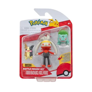 3 Bonecos Morpeko, Raboot e Bulbassauro - Pokémon