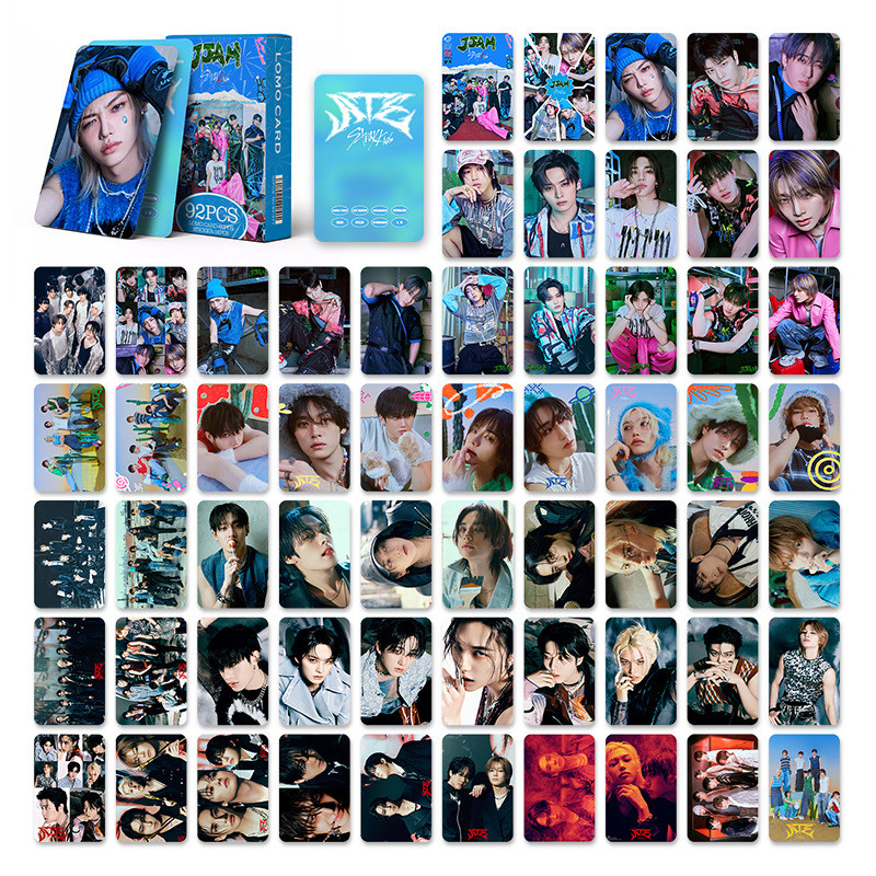 Lot De 95 Cartes Photos & Autocollants Stray Kids (SKZ) - Collection K-Pop - 55 Photocards + 40 Autocollants